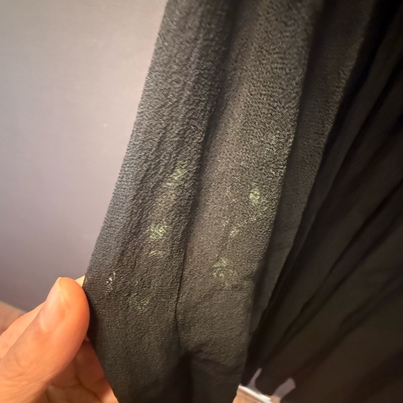 Banana Republic Black Silk Sleeveless V-Neck Midi Dress - Picture 4 of 4